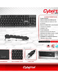 Teclado Cybertel Rocker CYB K100 – Resistente al Agua con Teclas Semi Curvas y Funciones Multimedia - Miniatura 5