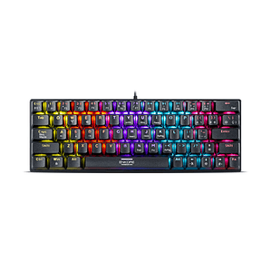Teclado Gamer Mecánico Enkore Kingdom 64 ENK 1008 – Rainbow, 25 Teclas Anti-Ghosting y Pulsadores Rojos