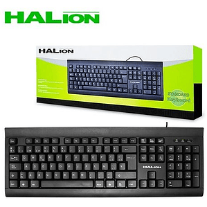 Teclado Standard HALION HA-K704 USB – 105 Teclas Compatible con Windows, Android y Mac