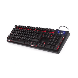 TECLADO HALION HA-K616 RIPPER GAMING RGB - ANTI-GHOSTING 19 TECLAS - CABLE USB 2.0 1.8M - RESISTENTE AL AGUA