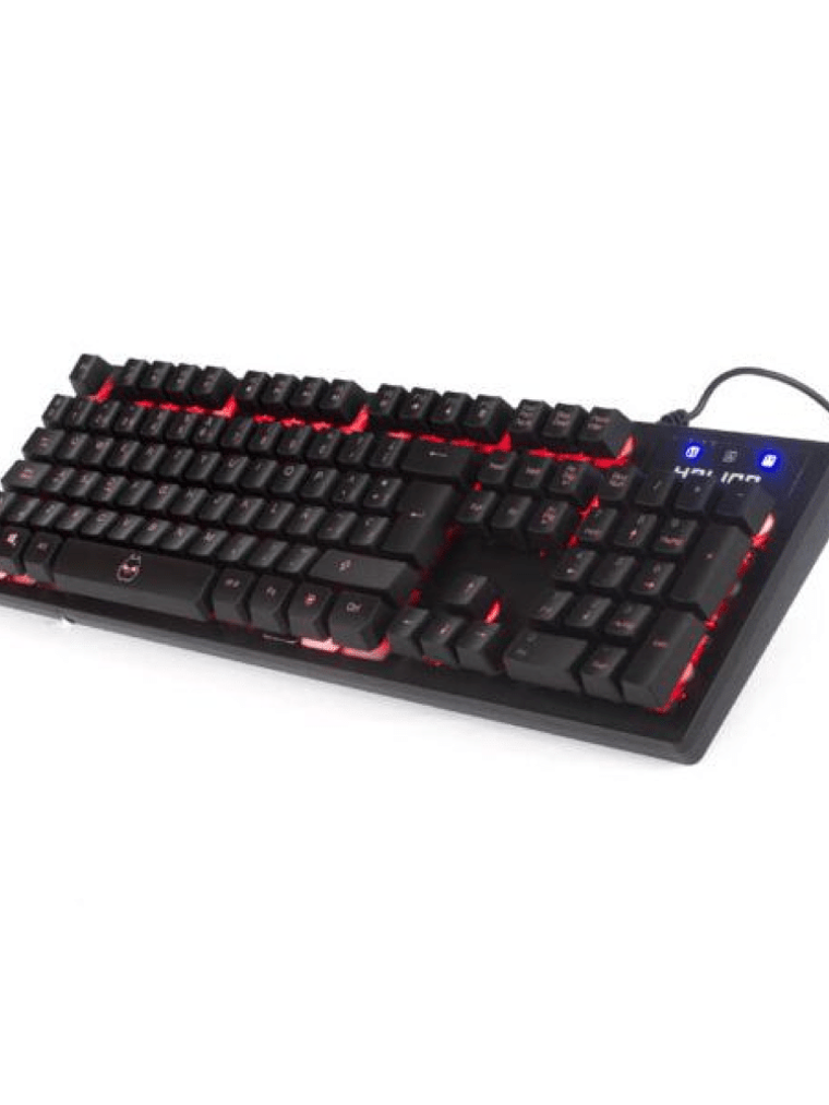 TECLADO HALION HA-K616 RIPPER GAMING RGB - ANTI-GHOSTING 19 TECLAS - CABLE USB 2.0 1.8M - RESISTENTE AL AGUA 1