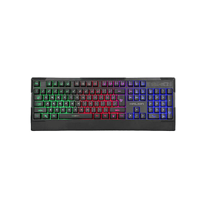 TECLADO GAMER HALION SERPICO K605 RGB RAINBOW - ANTI-GHOSTING 19 TECLAS - RESISTENTE AL AGUA - CABLE USB 1.5M