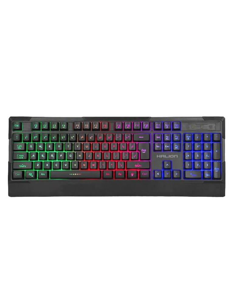 TECLADO GAMER HALION SERPICO K605 RGB RAINBOW - ANTI-GHOSTING 19 TECLAS - RESISTENTE AL AGUA - CABLE USB 1.5M 1