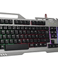 TECLADO GAMER HALION STEEL HA-K938 METÁLICO - RETROILUMINACIÓN ARCOÍRIS - PANEL DE METAL - USB 2.0 - Miniatura 3