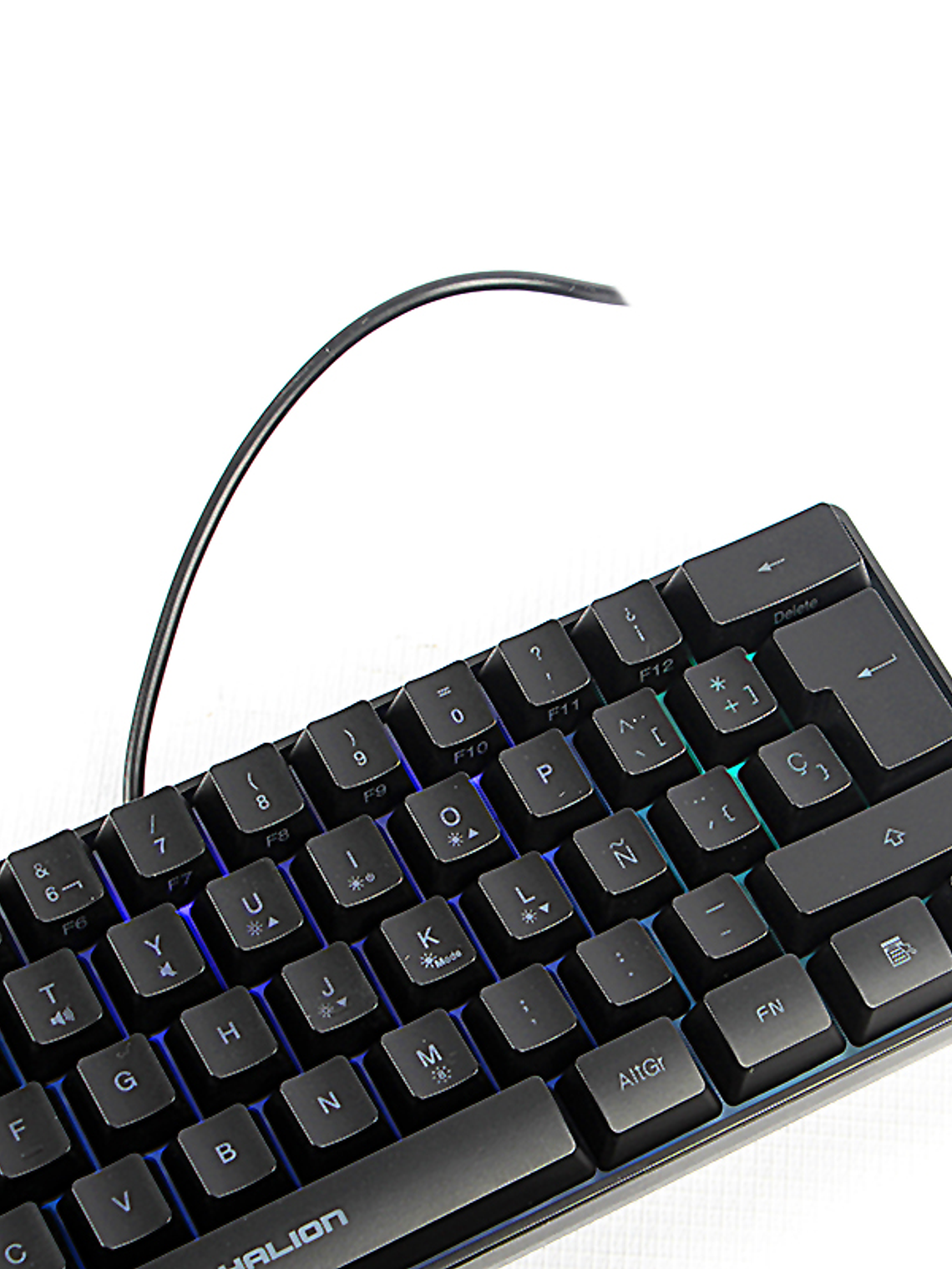 TECLADO GAMER HALION STRATOS HA-K617 RGB - 12 MODOS DE ILUMINACIÓN - ANTI-GHOSTING 19 TECLAS - WATERPROOF 3