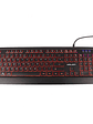 TECLADO GAMER HALION TOMCAT HA-K932 LED TRICOLOR - TECLAS CHOCOLATE - WATERPROOF - USB 1.5M - Miniatura 2