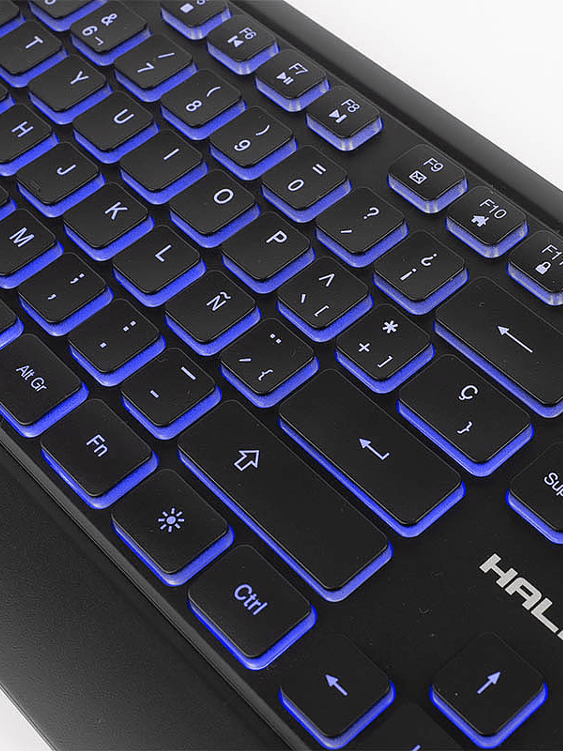 TECLADO GAMER HALION TOMCAT HA-K932 LED TRICOLOR - TECLAS CHOCOLATE - WATERPROOF - USB 1.5M 4