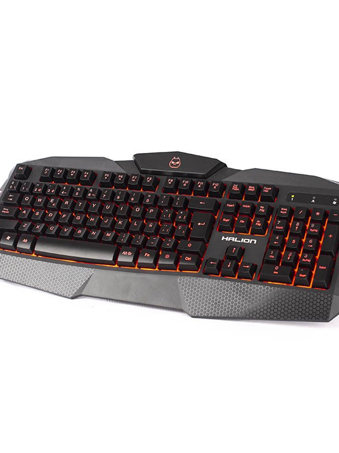 TECLADO GAMER HALION ULTRON HA-K635 LED TRICOLOR - TECLAS ALTAS - WATERPROOF - MULTIMEDIA 2