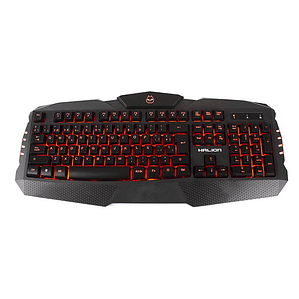 TECLADO GAMER HALION ULTRON HA-K635 LED TRICOLOR - TECLAS ALTAS - WATERPROOF - MULTIMEDIA