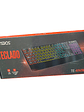 TECLADO GAMER TEROS TE-4141N SLIM RETROILUMINADO RGB - 105 TECLAS - USB ESPAÑOL - DISEÑO DELGADO - Miniatura 2