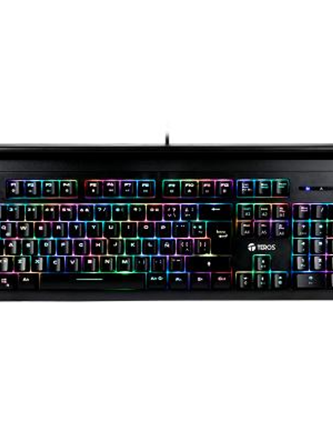 TECLADO MECÁNICO GAMER TEROS TE-4151 RGB - PANEL DE METAL - 60 MILLONES DE PULSACIONES - 105 TECLAS USB 1