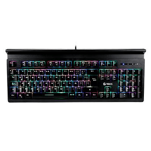 TECLADO MECÁNICO GAMER TEROS TE-4151 RGB - PANEL DE METAL - 60 MILLONES DE PULSACIONES - 105 TECLAS USB
