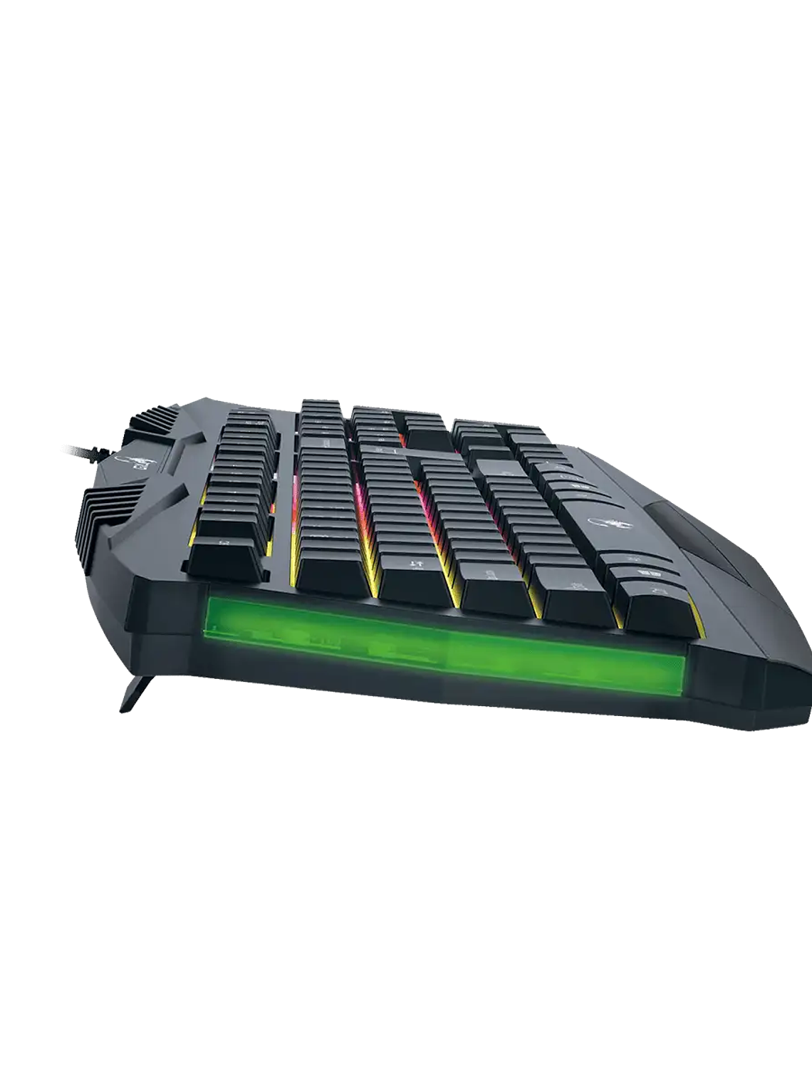 TECLADO GAMER SCORPION K220 INTELIGENTE RETROILUMINADO - 7 COLORES ARCOÍRIS - CONSTRUCCIÓN ROBUSTA  3