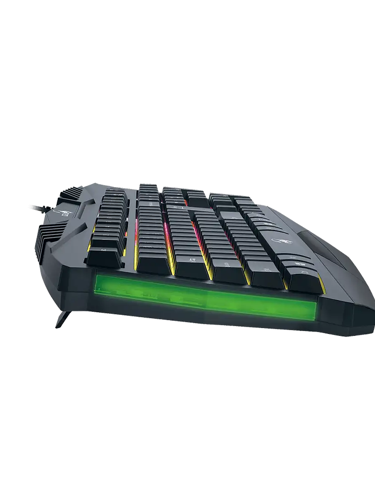 TECLADO GAMER SCORPION K220 INTELIGENTE RETROILUMINADO - 7 COLORES ARCOÍRIS - CONSTRUCCIÓN ROBUSTA  3