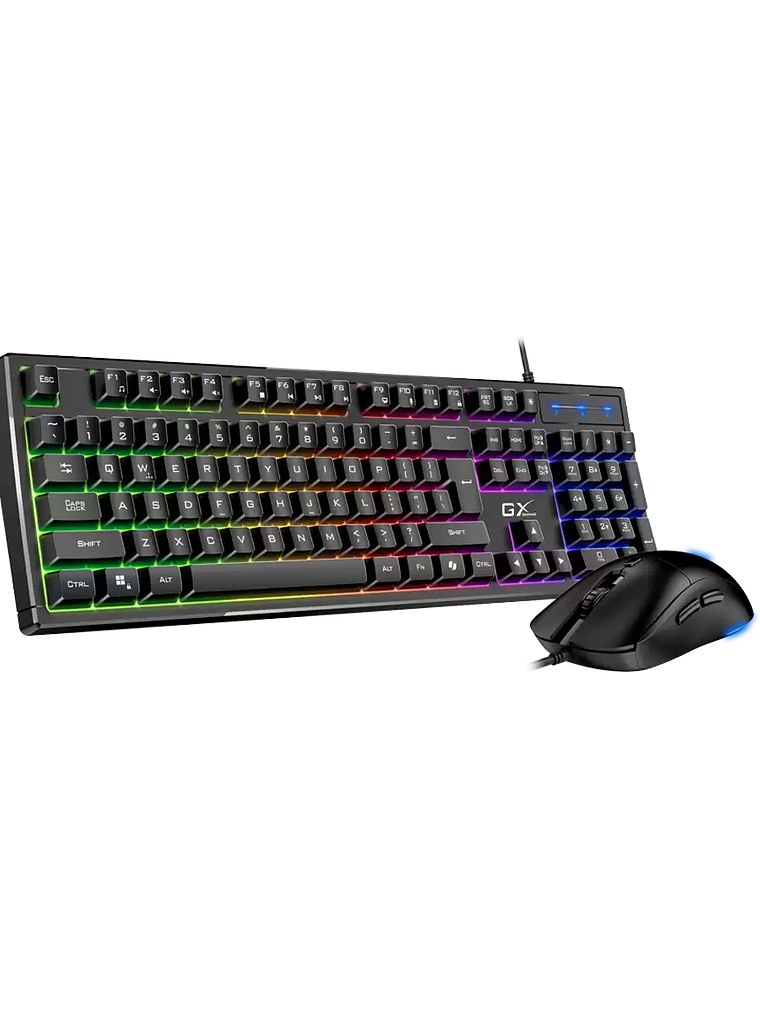 COMBO GAMER SCORPION KM-GX6 RGB COPILOT - TECLADO TIPO MECÁNICO + MOUSE 3600 DPI - ANTI-GHOSTING 19 TECLAS - TECLA COPILOT AI 2