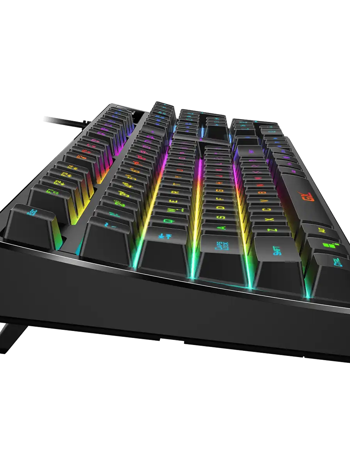 TECLADO GAMER SCORPION K7 RGB PROGRAMABLE - 19 TECLAS ANTI-GHOSTING - MEMORIA 16KB - MACROS PERSONALIZABLES - 10 MODOS ILUMINACIÓN 4