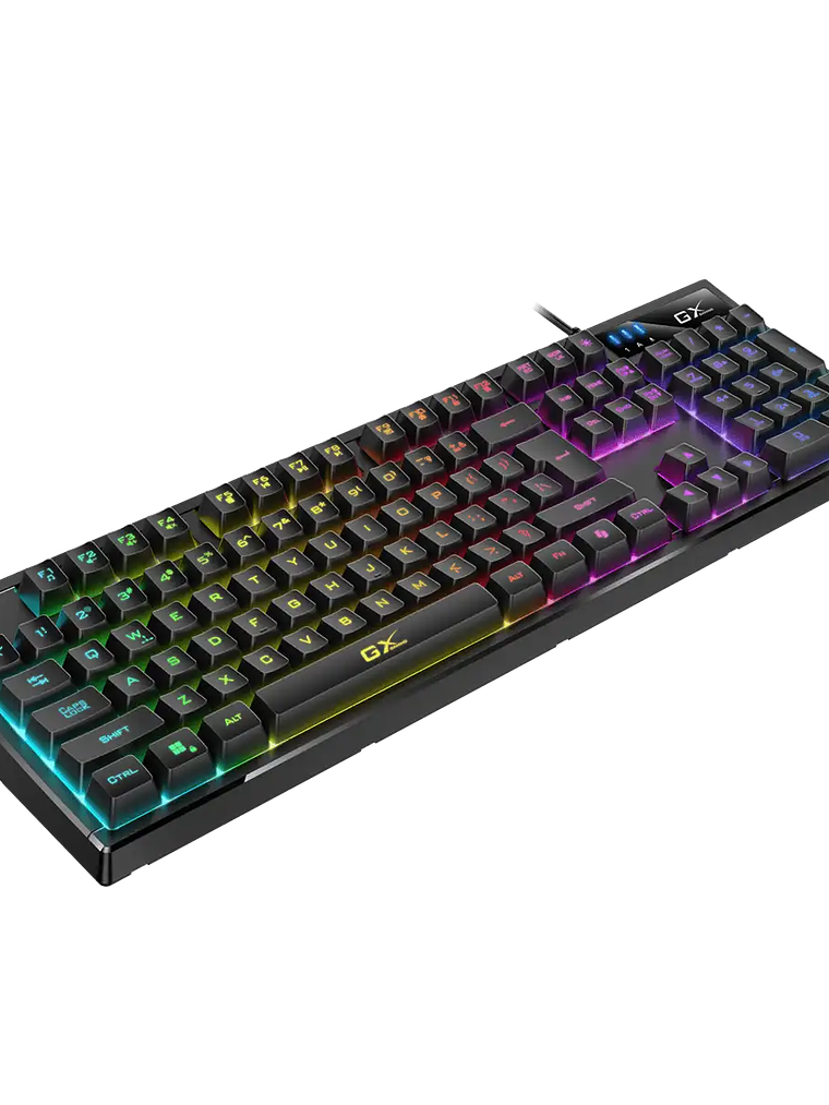 TECLADO GAMER SCORPION K7 RGB PROGRAMABLE - 19 TECLAS ANTI-GHOSTING - MEMORIA 16KB - MACROS PERSONALIZABLES - 10 MODOS ILUMINACIÓN 2