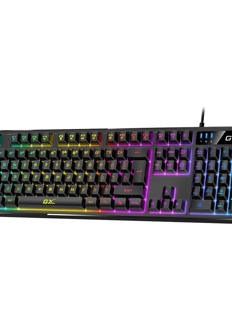TECLADO GAMER SCORPION K7 RGB PROGRAMABLE - 19 TECLAS ANTI-GHOSTING - MEMORIA 16KB - MACROS PERSONALIZABLES - 10 MODOS ILUMINACIÓN 3