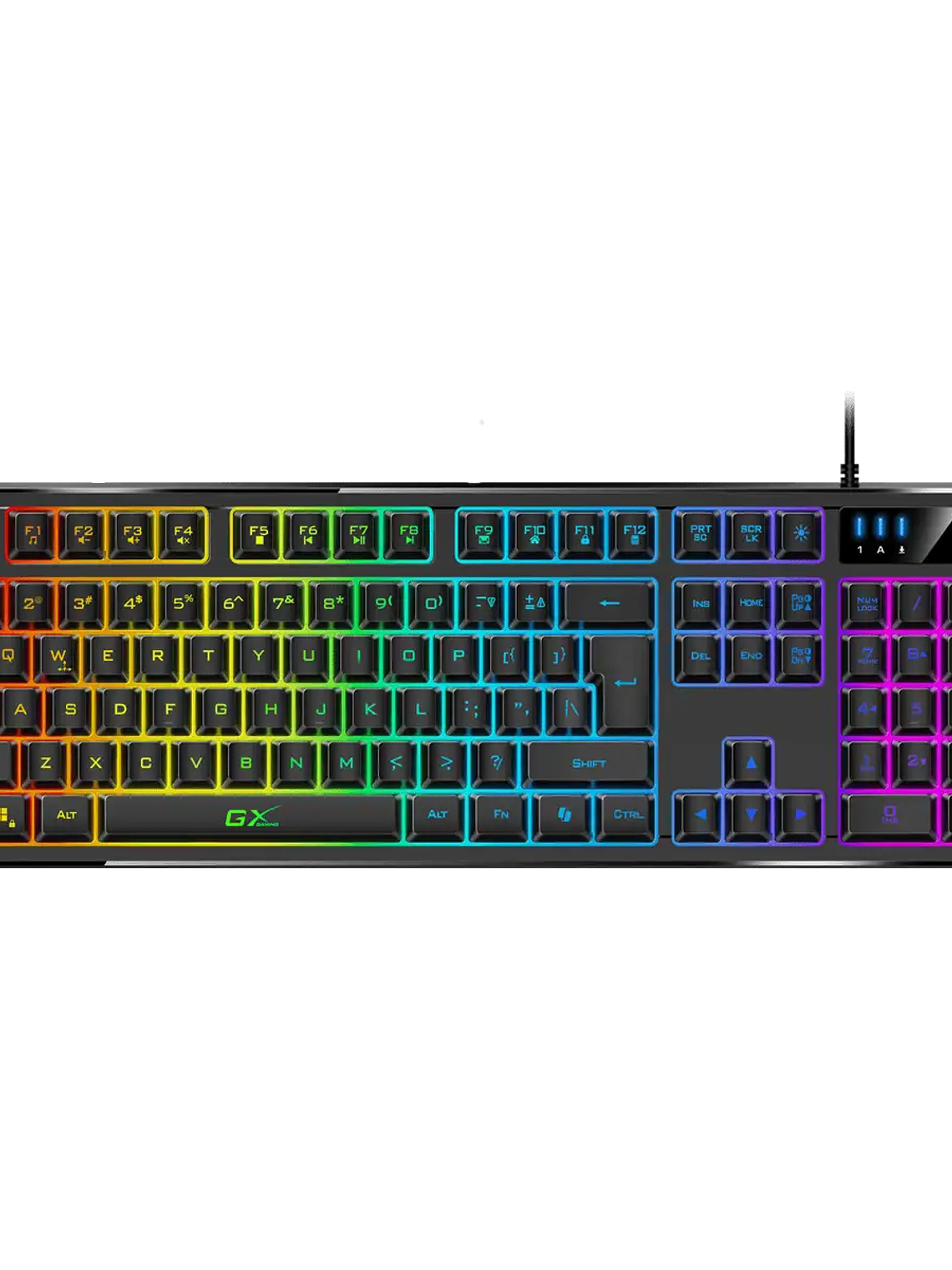 TECLADO GAMER SCORPION K7 RGB PROGRAMABLE - 19 TECLAS ANTI-GHOSTING - MEMORIA 16KB - MACROS PERSONALIZABLES - 10 MODOS ILUMINACIÓN 1