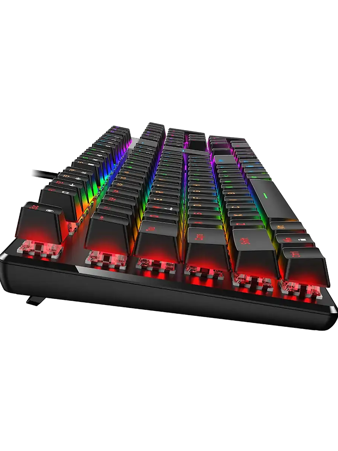 TECLADO MECÁNICO SCORPION K12 RGB - SWITCHES BROWN TÁCTILES - ANTI-GHOSTING COMPLETO - TECLA AI COPILOT - USB 1.8M 4