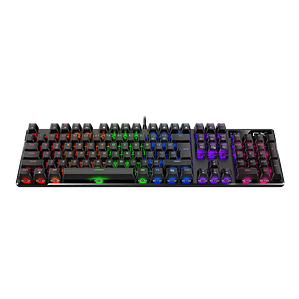 TECLADO MECÁNICO SCORPION K12 RGB - SWITCHES BROWN TÁCTILES - ANTI-GHOSTING COMPLETO - TECLA AI COPILOT - USB 1.8M
