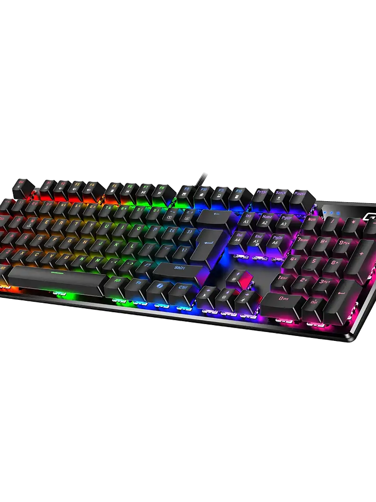 TECLADO MECÁNICO SCORPION K12 RGB - SWITCHES BROWN TÁCTILES - ANTI-GHOSTING COMPLETO - TECLA AI COPILOT - USB 1.8M 3