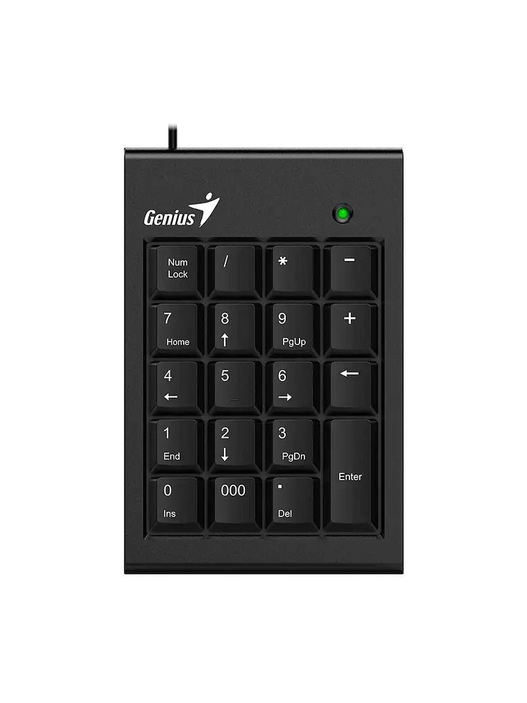 TECLADO NUMÉRICO GENIUS NUMPAD 100 USB - TECLA 000 - NUMLOCK - DISEÑO ERGONÓMICO COMPACTO 1