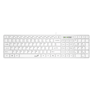 TECLADO GENIUS SLIMSTAR 126 USB MULTIMEDIA - 4 ACCESO RÁPIDO - DISEÑO SLIM ERGONÓMICO