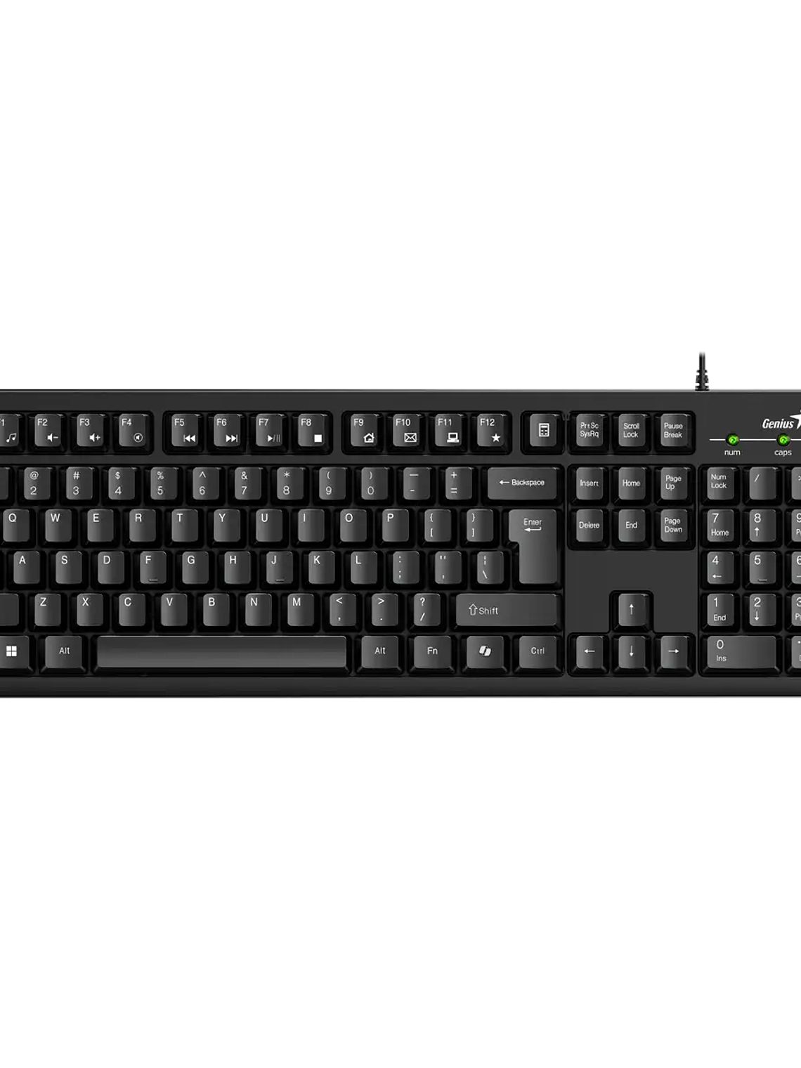 Teclado USB Smart KB-100 Clásico con Tecla AI Copilot y Diseño Resistente a Derrames 1