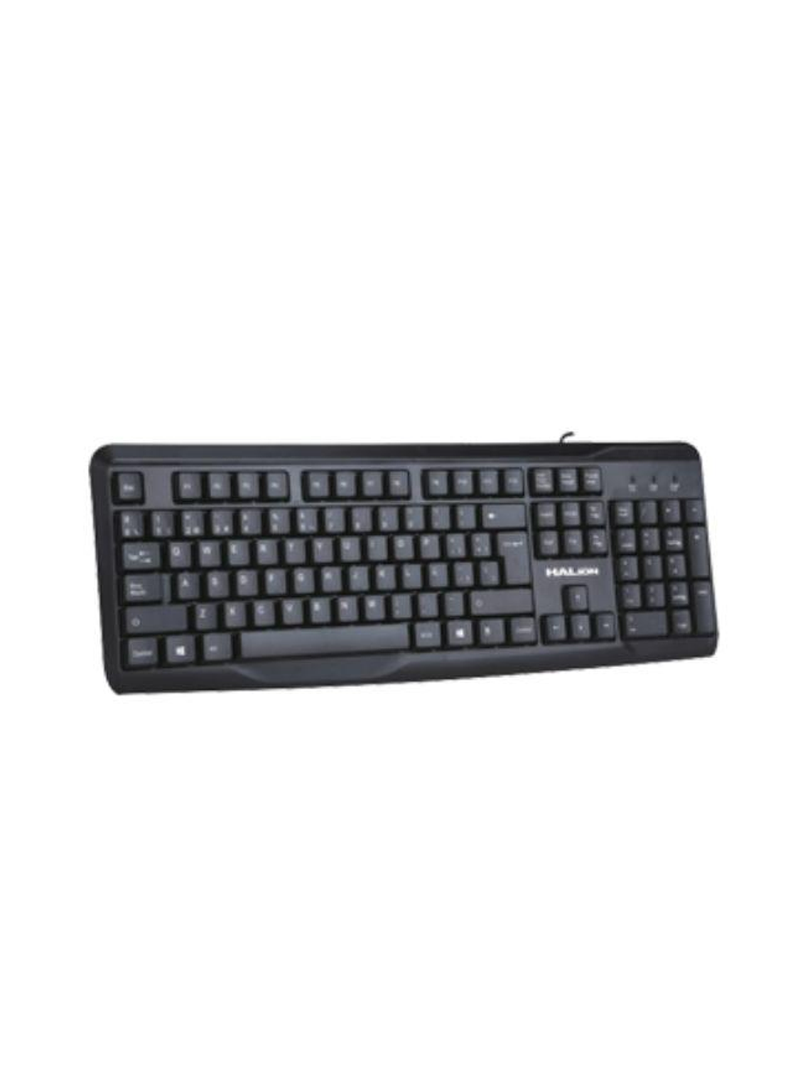 Teclado USB Halion HA-K332 Básico Negro para Computadora 1