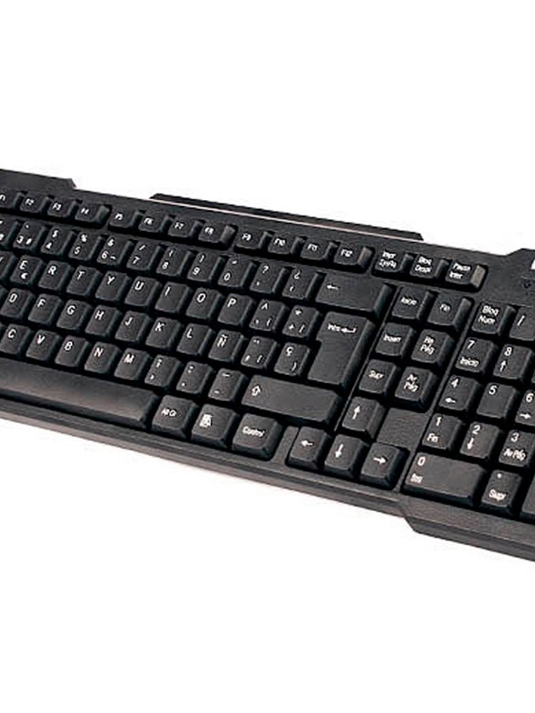 Teclado USB Halion HA-K427 Negro con Teclas Antiborrado para ComputadoraS 1