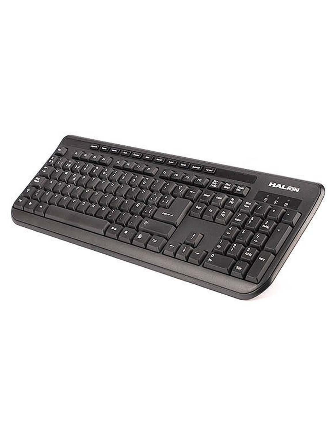 Teclado USB Multimedia Halion HA-K613 Office Negro Resistente al Agua 2