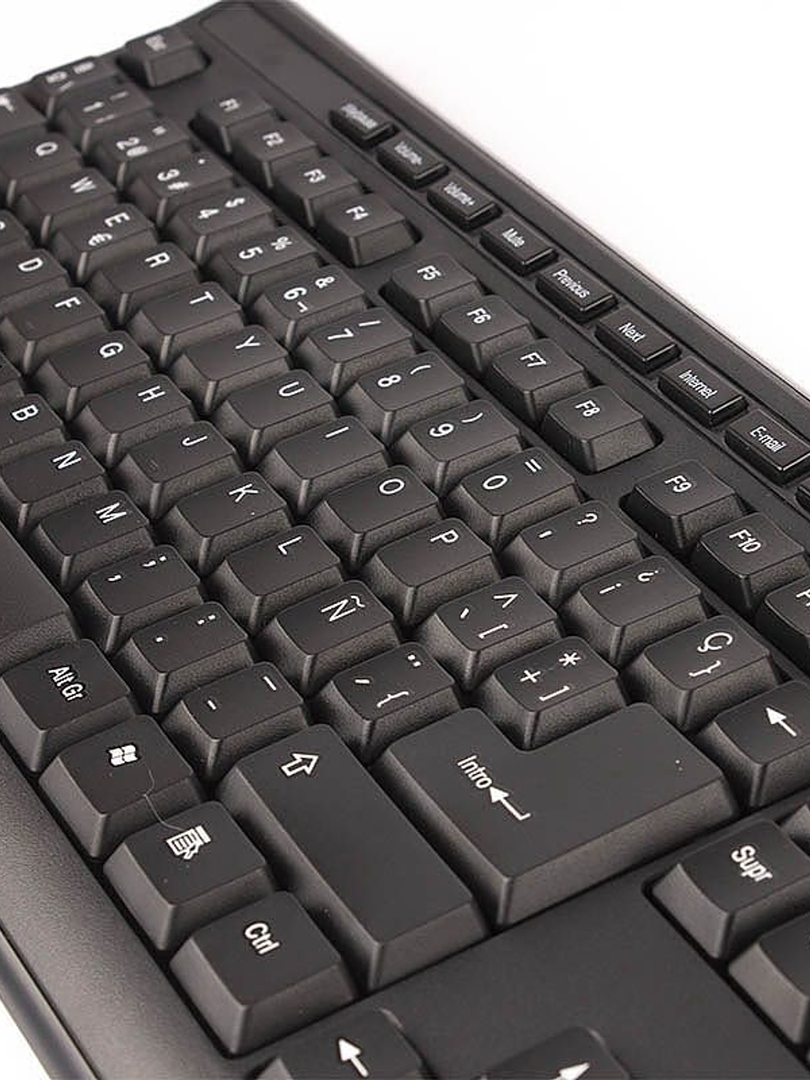 Teclado USB Multimedia Halion HA-K613 Office Negro Resistente al Agua 3