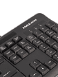 Teclado USB Multimedia Halion HA-K613 Office Negro Resistente al Agua - Miniatura 4