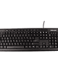 Teclado USB Multimedia Halion HA-K613 Office Negro Resistente al Agua - Miniatura 1