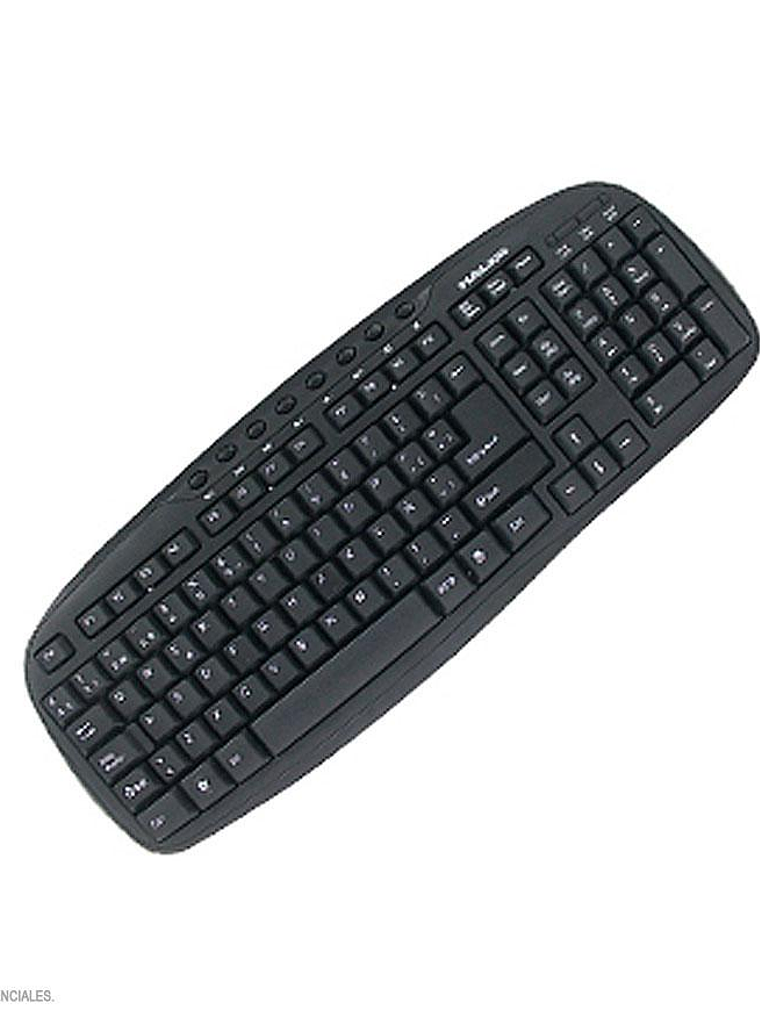 Teclado USB Multimedia Halion HA-K901 Español Impermeable con Letras Antiborrado 1