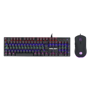 Combo Gamer Halion Smaug HA-865C RGB – Teclado Mecánico y Mouse Óptico USB