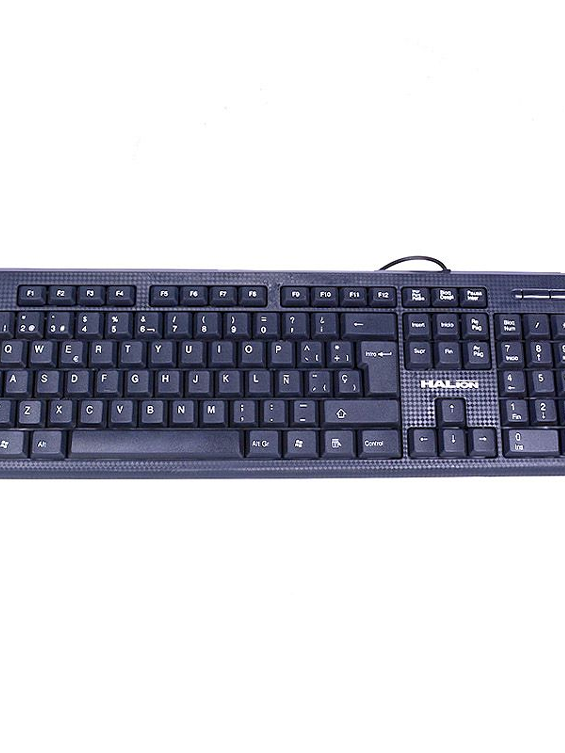 Teclado USB Standard Halion HA-K390 Office Negro de 105 Teclas para Windows 1