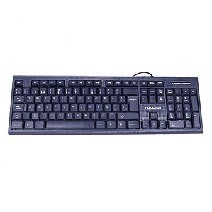 Teclado USB Standard Halion HA-K390 Office Negro de 105 Teclas para Windows