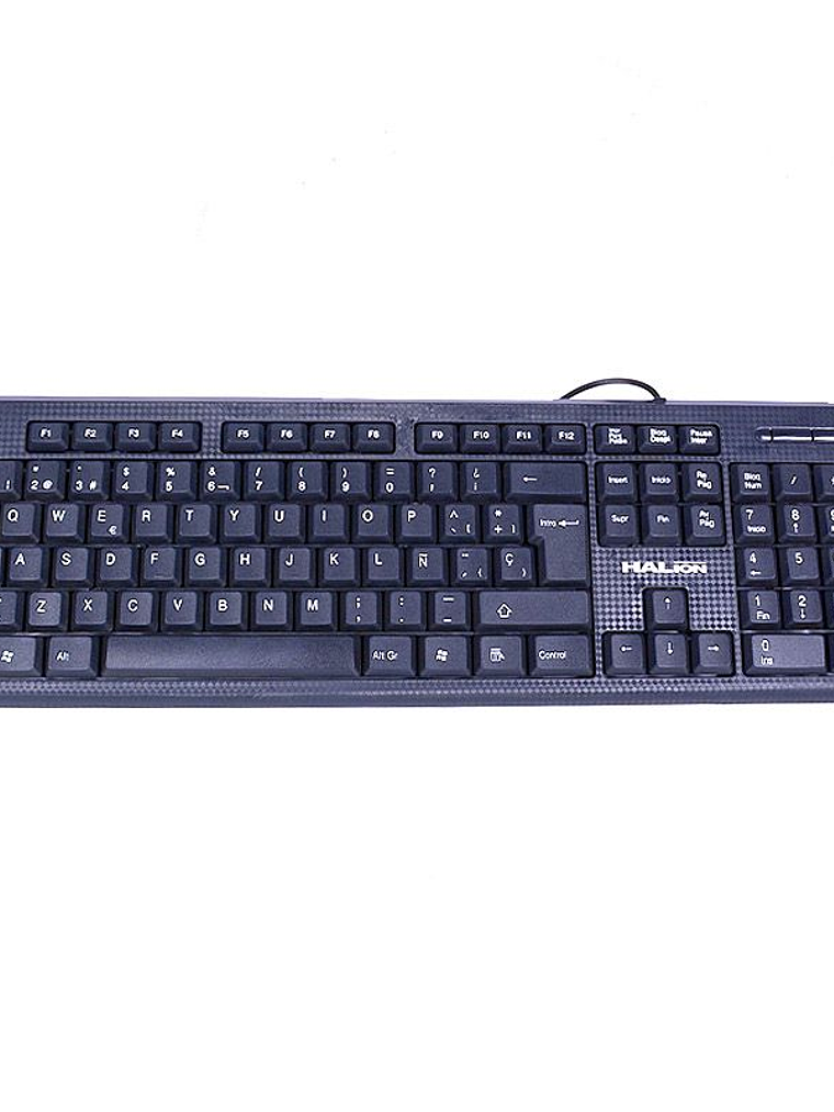 Teclado USB Standard Halion HA-K390 Office Negro de 105 Teclas para Windows 1