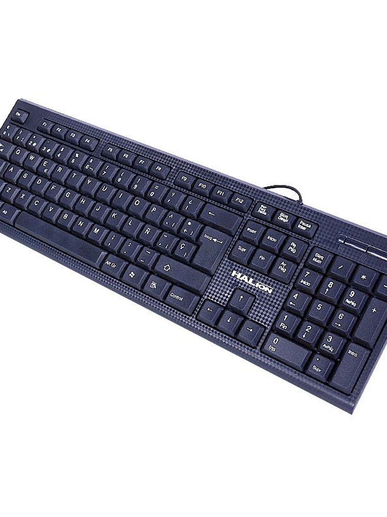 Teclado USB Standard Halion HA-K390 Office Negro de 105 Teclas para Windows 2