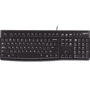 Teclado Logitech K120 con Cable USB – Teclado Profesional Resistente y Confiable para Oficina y Hogar