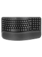 Teclado Ergonómico Inalámbrico Logitech Wave Keys for Business con Reposa manos  - Miniatura 1