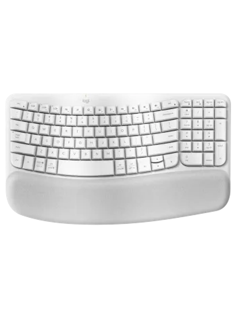 Teclado Ergonómico Inalámbrico Logitech Wave Keys for Business con Reposa manos  5