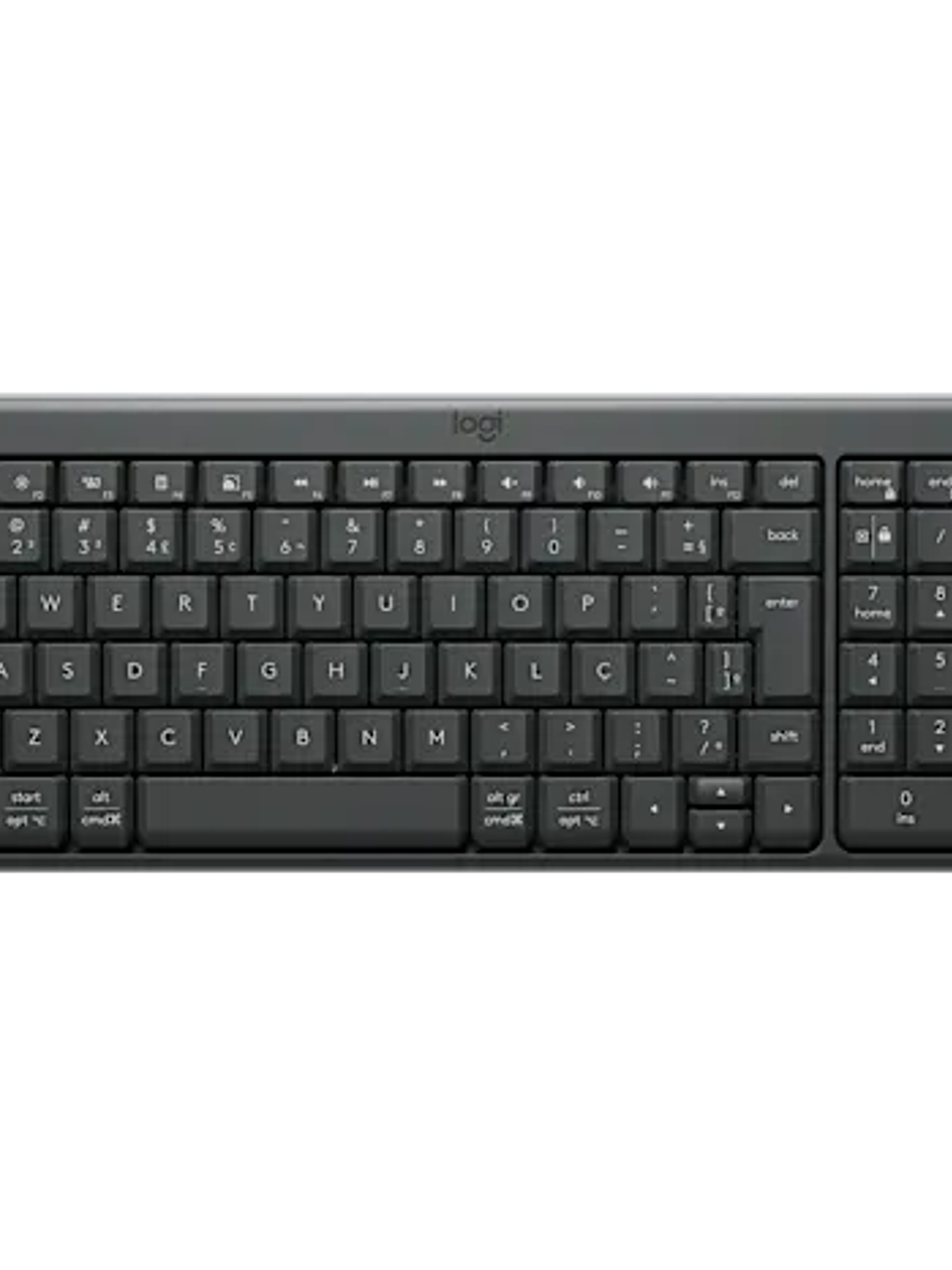 Teclado Inalámbrico Bluetooth Logitech K250 Compact con Teclado Numérico y Diseño Sostenible 1