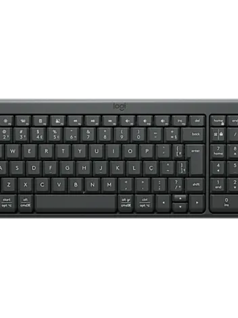 Teclado Inalámbrico Bluetooth Logitech K250 Compact con Teclado Numérico y Diseño Sostenible 1
