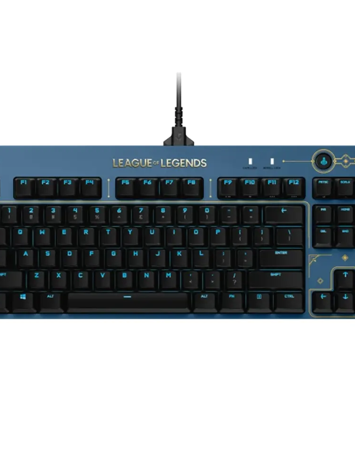 Teclado Gamer Mecánico Logitech G Pro League of Legends Edition GX Brown Táctil RGB 1