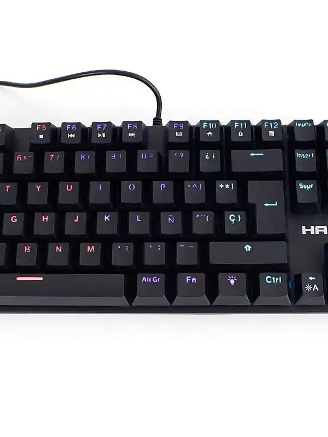 Teclado Gamer Mecánico Halion Castor HA-K911 Blue Switch Rainbow LED USB 105 Teclas 3