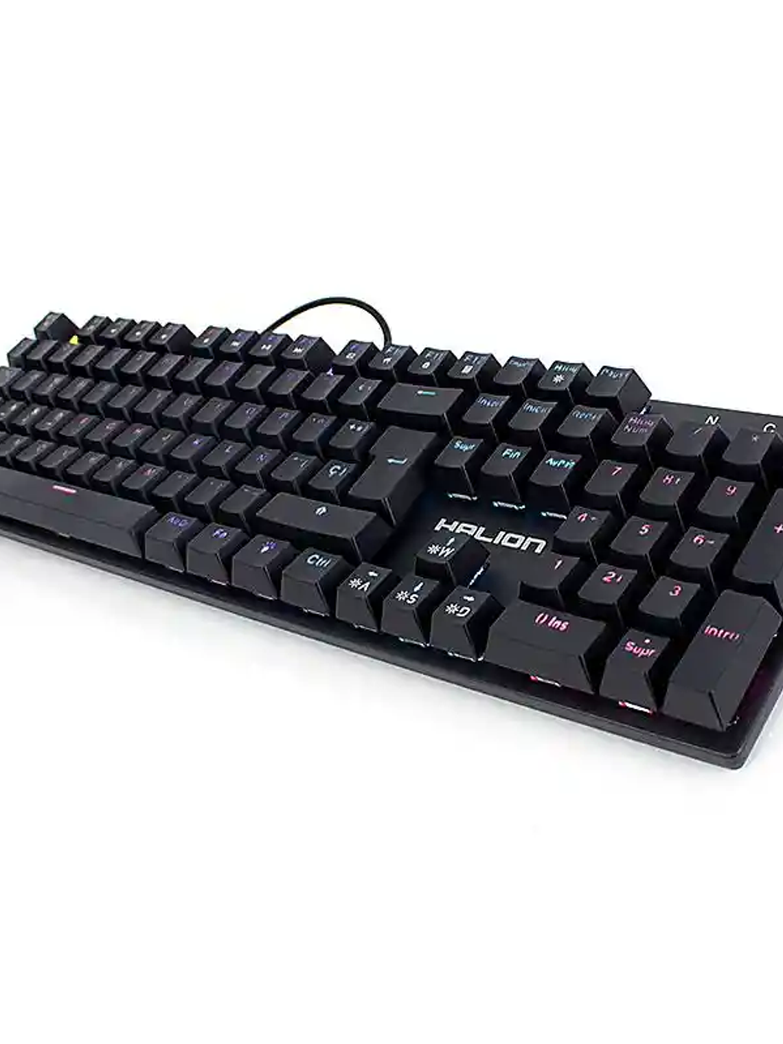 Teclado Gamer Mecánico Halion Castor HA-K911 Blue Switch Rainbow LED USB 105 Teclas 2