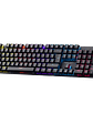 Teclado Mecánico Halion KM203 Comanche 105 Switch Rojo LED Rainbow USB – 26 Teclas Anti-Ghosting - Miniatura 2
